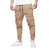 New Workwear Multi-pocket Trousers Men's Woven Fabric Casual Trousers Drawstring Trousers Fashion Men's Trousers