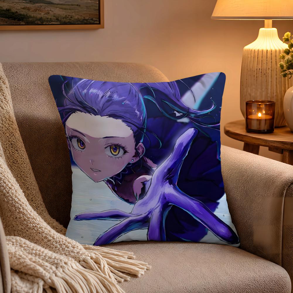 Anime MMedalist Pillow Case Soft Plush Cushion Cover Double Print and Invisible Zipper for Sofa Home Car Use