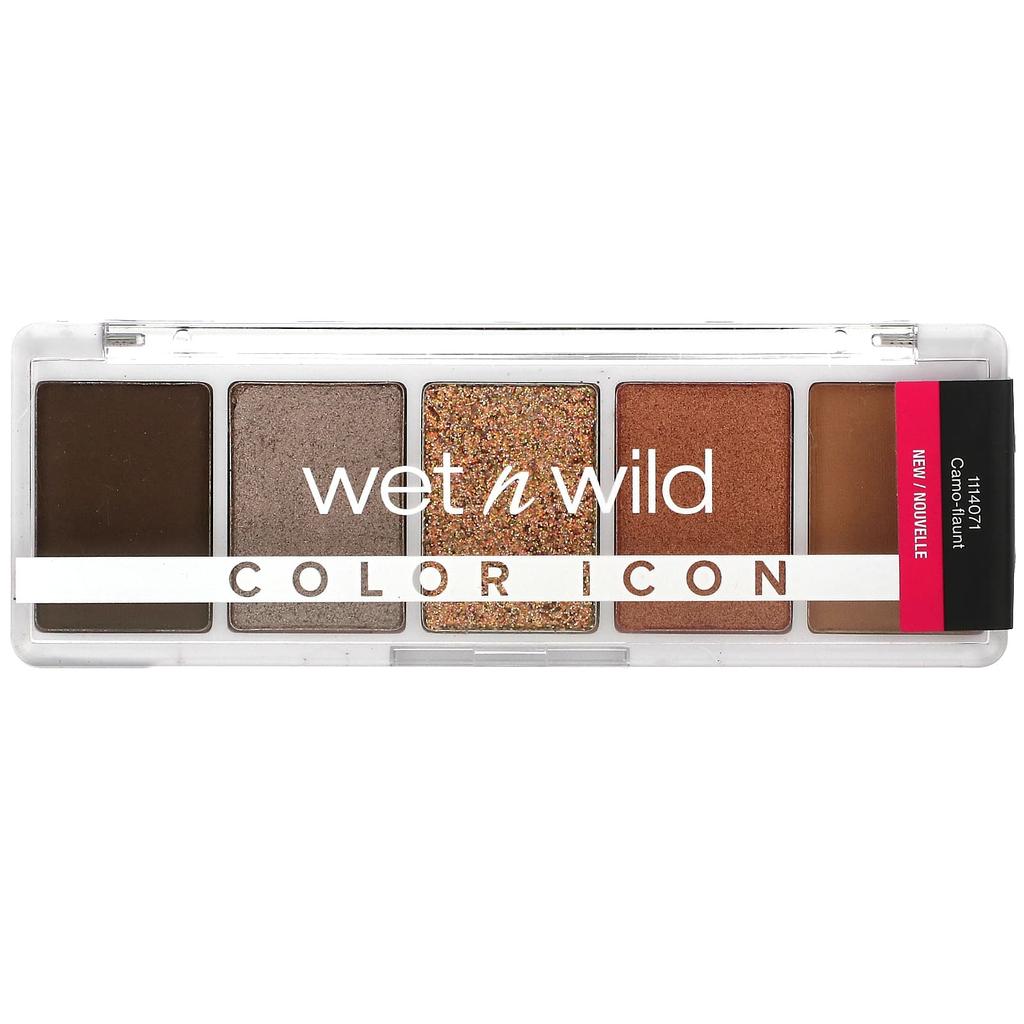 Color Icon, 5-Color Eyeshadow Palette, 1114071 Camo-Plant, 6G(0.21Oz)