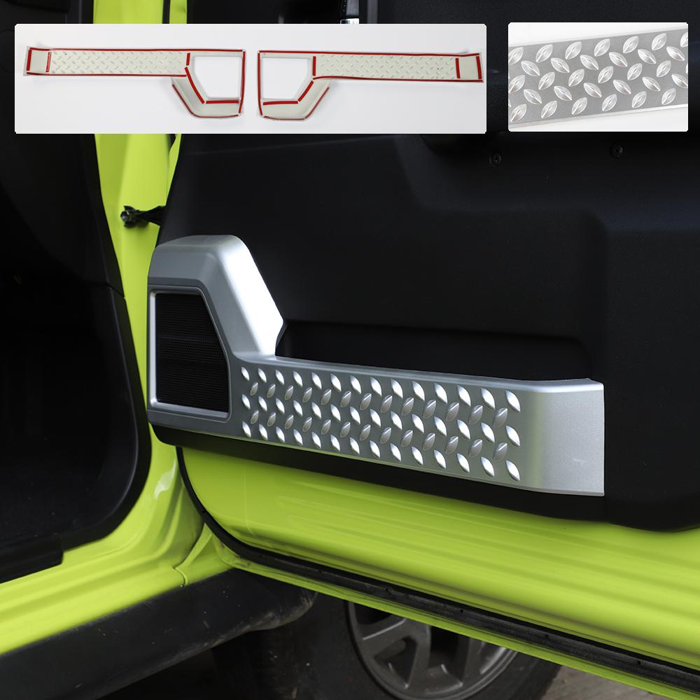 Car Inner Door Decoration Cover Stickers Frame Decoration Trim For Suzuki Jimny 2019 Up Interior Accessories