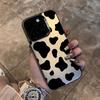 Один чехол для телефона с узором «коровья шкура» подходит для iPhone 17 16 15 14 13 12 11 Pro/ Max/Plus, противоударный и защищающий от падений