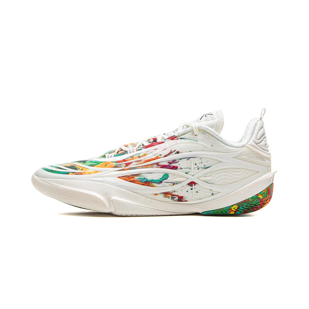 Li Ning Wade 808 5 Ultra V2 Basketball Shoes Men Sneaker Champagne-White ABAV045-2