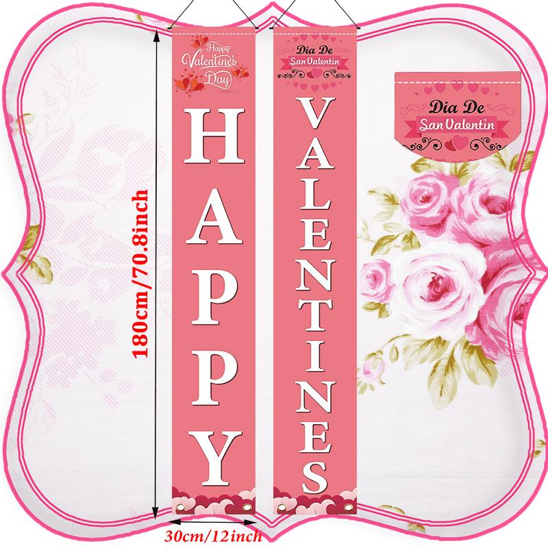 Happy Birthday Porch Banner - Festive Party Door Couplet - Porch Hanging Door Decor (7366)