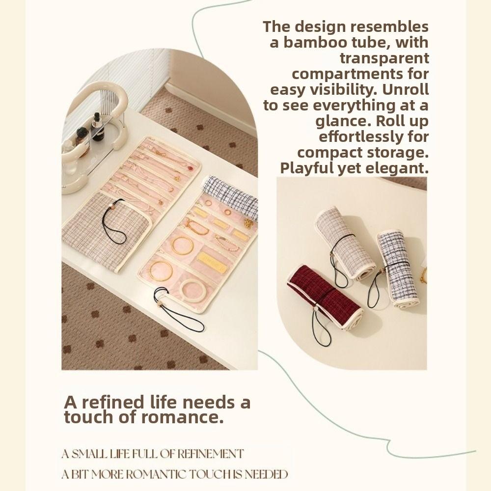 Многослойная складная сумка для украшений Складная сумка для хранения украшений Кольца Браслет