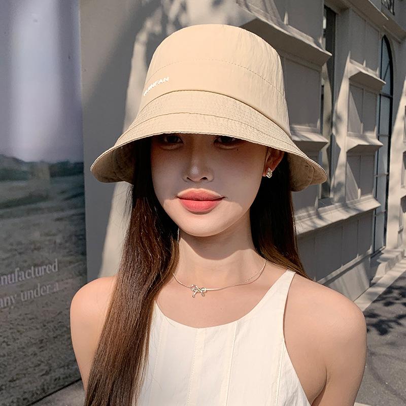 Summer Outdoor Sun Protection Sun Hat Korean Style Thin Sun Hat Spring and Autumn New Hat Women's Fashion Versatile Fisherman's Hat