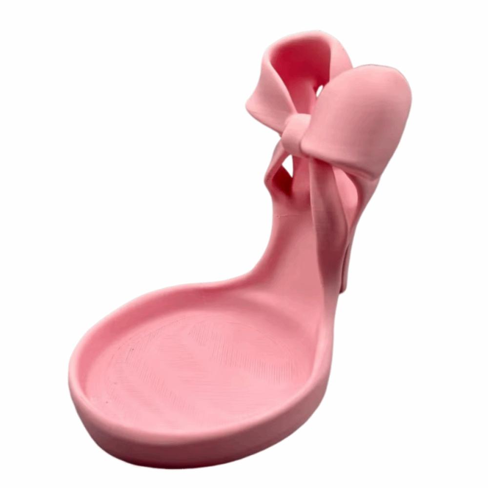 Mini Shoe-shaped Ring Holder 3D Printed Mini Key Stand High Heel Jewelry Tray Home Ornaments