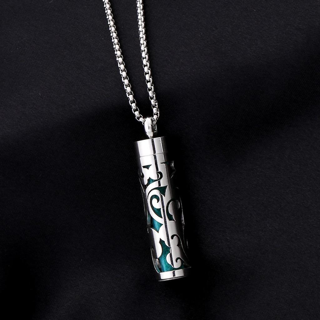 Ожерелье-диффузор для ароматерапии в форме сердца из нержавеющей стали с вращающейся подвеской