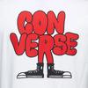 Converse Футболки Унисекс Белые С Круглым Вырезом Умеренный Прямой Крой 10018176-A02