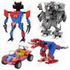 Sci-Fi Movie Series Building Blocks DIY Rhinoceros Mech Tyrannosaurus Spider Car Spdr Mecha Models Assembly Bricks Toys For Kids