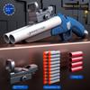 Foam Dart Shell Ejection Blaster Toy Gun Double-barrel Shooting Launcher Model For Children Adults Shooting Team Game Boys Kids