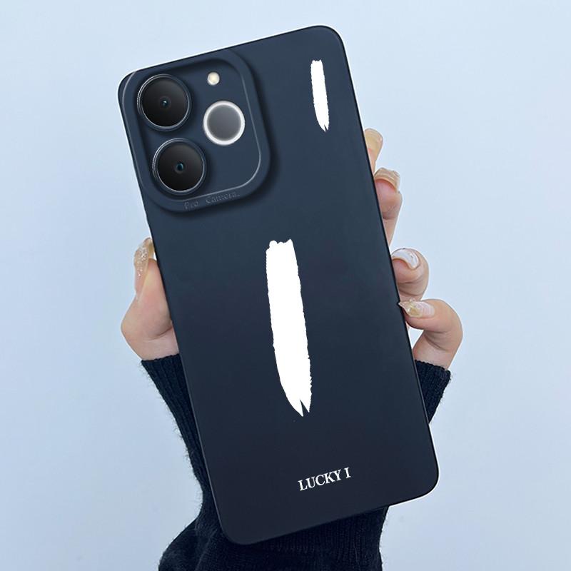 Чехол для Realme Note 70 Note 70T Чехол-бампер для Realme Narzo 80 Lite Милые начальные буквы Ударопрочный Мягкий силиконовый Чехол для телефона