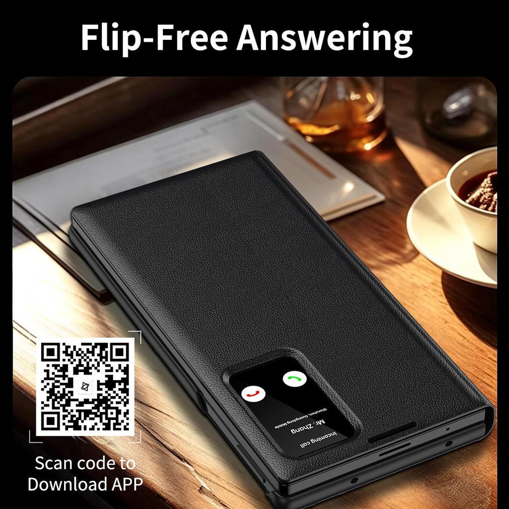 Smart View Window Flip Case For Samsung Galaxy Z Fold8 Wide /Z Fold8 Ultra, Wallet Card Cover Stand Phone Cases Protector Skins Shell
