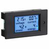 DROK AC Digital Voltmeter Ammeter, 80-260V, 20A LCD Display with Built-in Current Shunt, Multimeter for Voltage, Amperage, Power, and Energy, Blue Bac