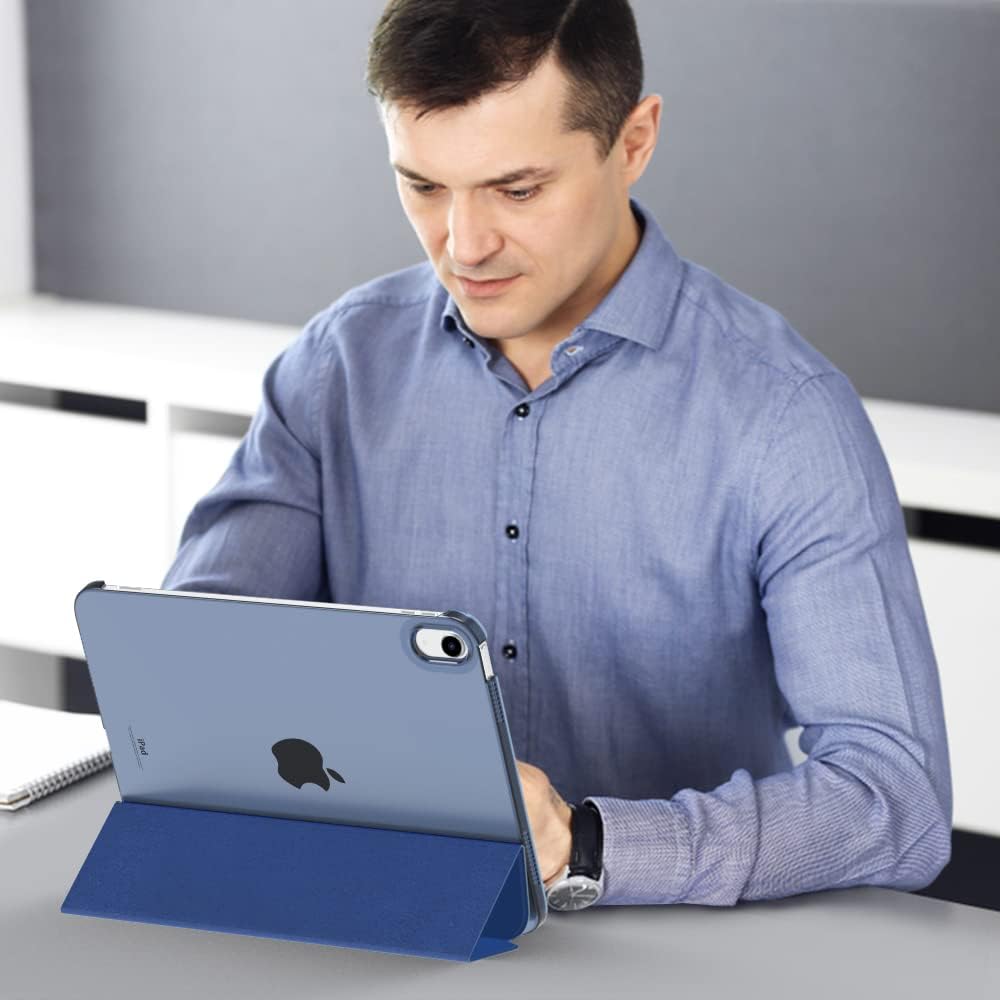 IPad Air 3 2019 (10,5") Трехскладной умный чехол с мягкой передней крышкой из ПУ и жесткой задней крышкой из ПК, противоударный