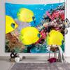 Underwater World Tapestry Sea Life Wall Art Aesthetics Decoration Wall Hanging Bedroom Dormitory Room Aesthetics Home Decoration