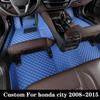 Автомобильный коврик на заказ для Honda City 2008 2009 2010 2011 2012 2013 2014, автомобильная подушка, роскошный ковер, подставка для ног, авто