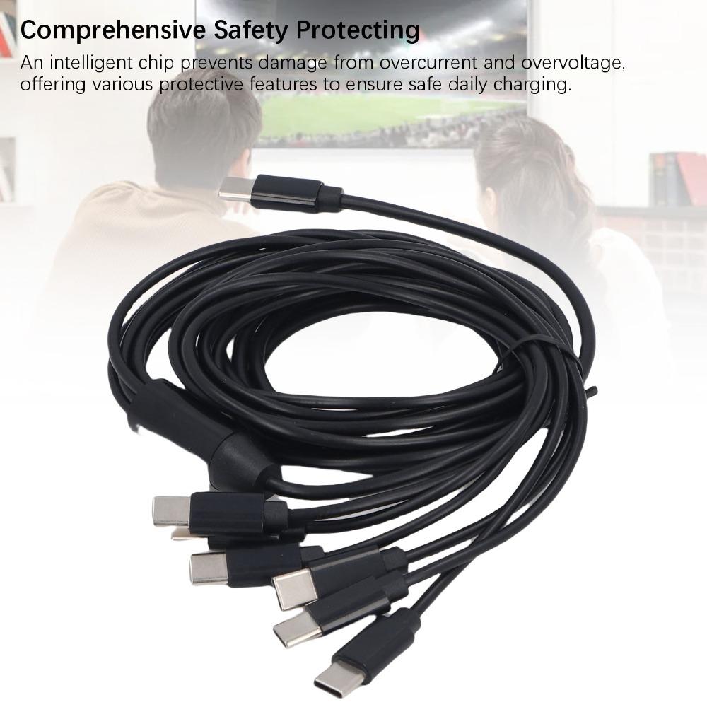 2m/6.6ft USB C Splitter Cable Plug and Play USB C Multi Charging Cable For Cell Phones