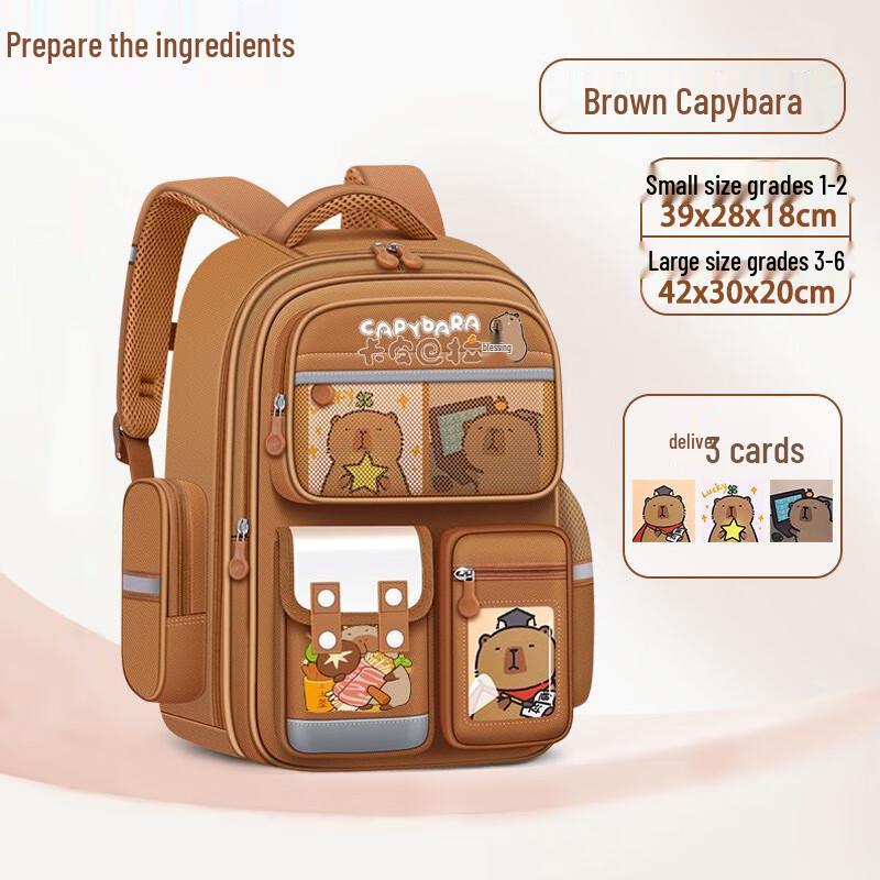 Navando Capybara Large Capacity Spine Protection Student Backpack