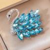 Elegant Crystal Swan Brooch for Women and Girls - Sparkling Rhinestone Animal Pin-804014