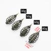 1PC Carp Fishing Accessories Spiral Feeder 30g/50g/60g/80g Fit With QC Swivel Size 8 For Carp Fsihign Feeder Terminal Tackle