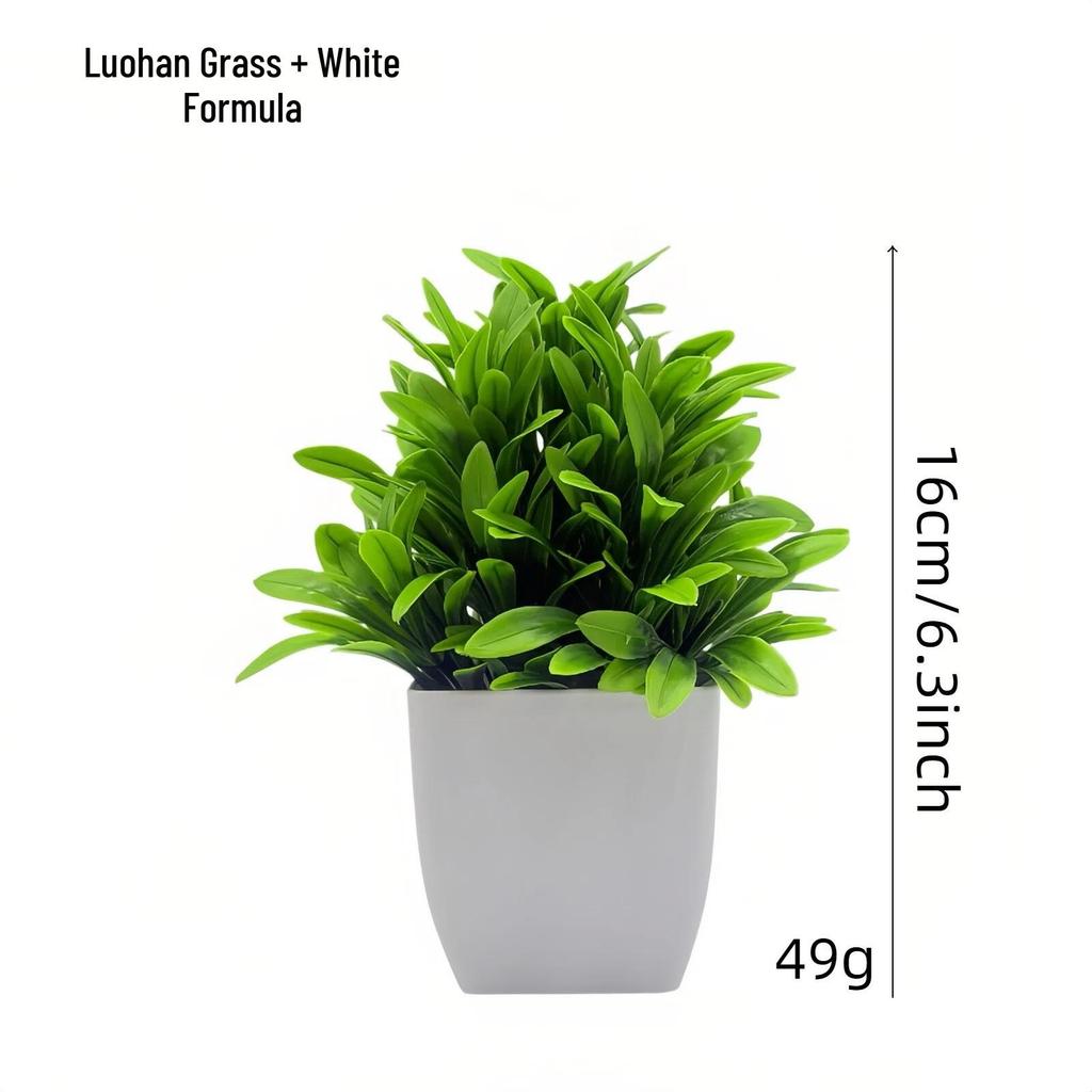 Artificial Potted Eucalyptus Lavender Bonsai - Indoor Greenery Decoration