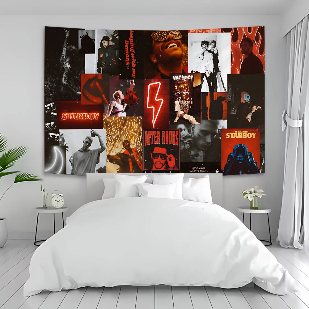 Funny Singer The Weekends Hippie Wall Hanging Tapestries Bohemian Wall Tapestries Mandala INS Home Decor