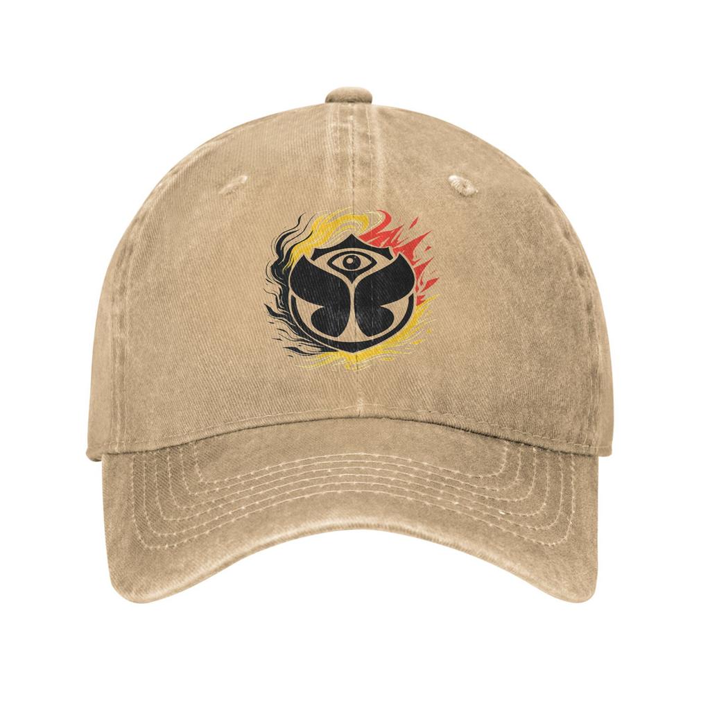 Tomorrowland Belgium 2025 Sun Baseball Cap Fitted Retro Unisex Women Washed Trucker Hat Print Tennis Skate Baseball Caps Gift