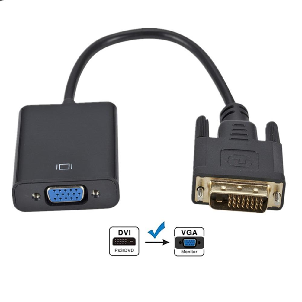 DVI Input DVI-D DVI To VGA Adapter DVI To VGA DVI To VGA Converter  VGA Equipped Monitor