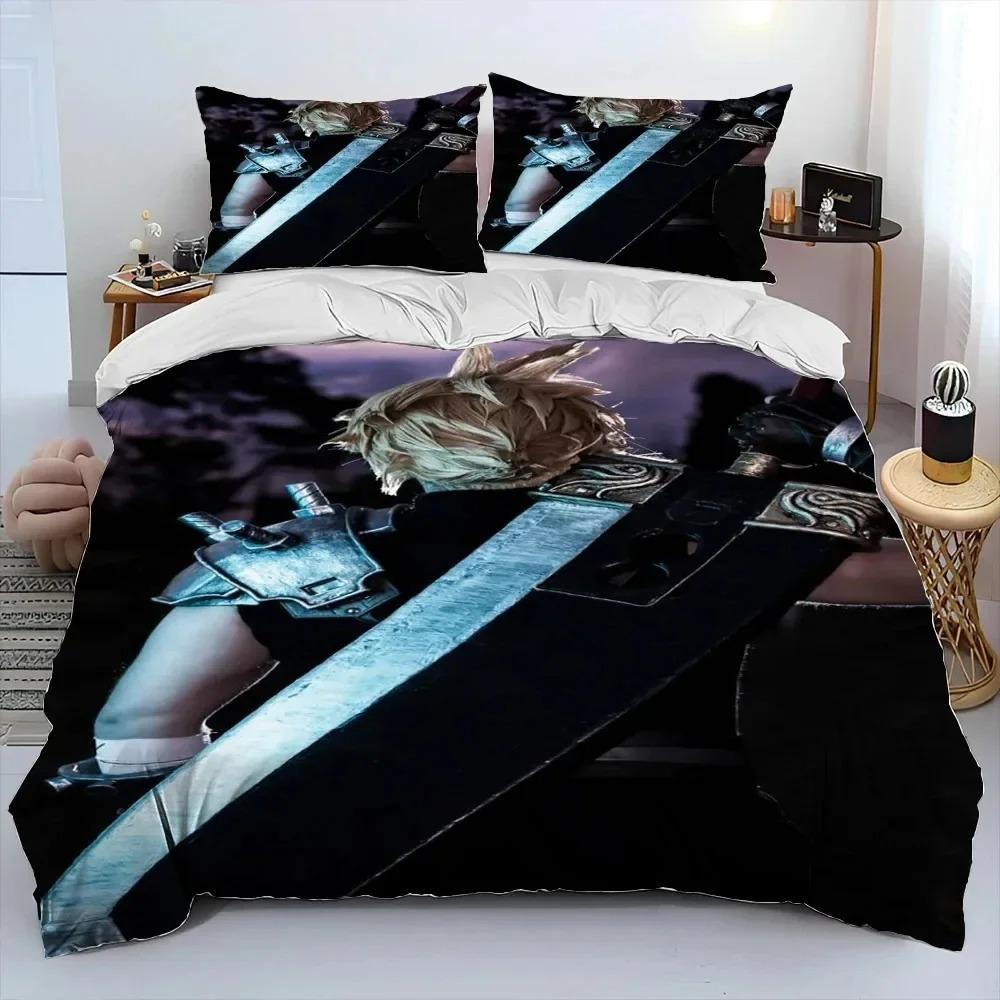 Final Fantasy Series Игры Комплект постельного белья для мальчиков и девочек Twin Queen King Size Пододеяльник Наволочка Кровать для мальчиков Взрослый Домашний текстиль