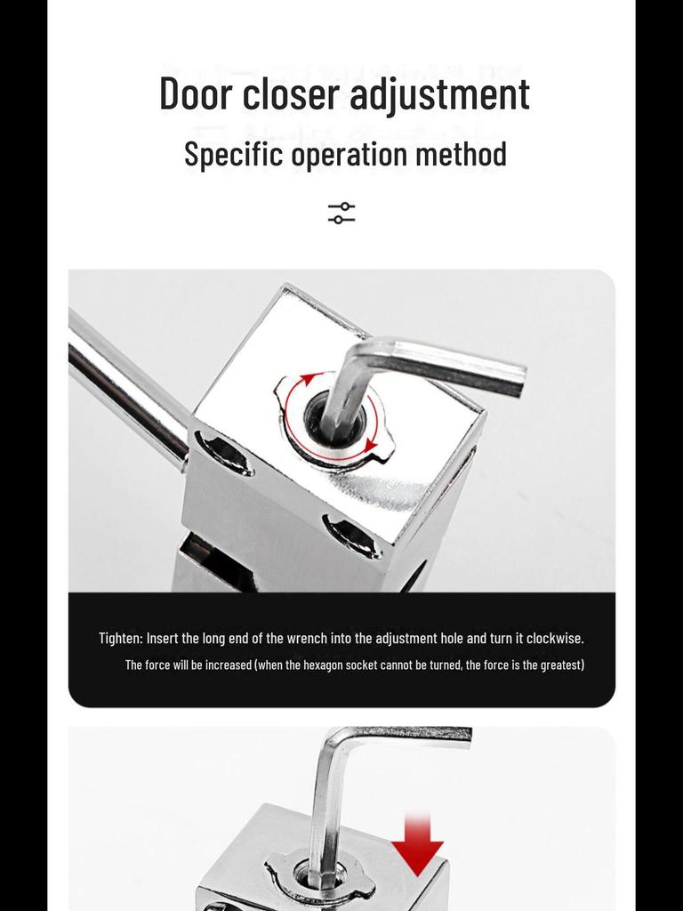 Бытовой невидимый автоматический дверной доводчик с бесшумной пружинной петлей и буфером