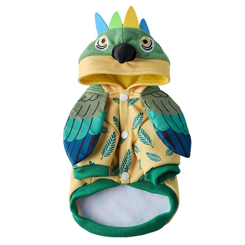 Festive Pet Costume Small To Medium Dogs Christmas Themed Plush Dog Outfit Two-Legged Design