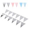 Pennant Wedding Room Children\'s Room Birthday Party Dress Up Supplies Wavy Pull Flag Pennant Bunting