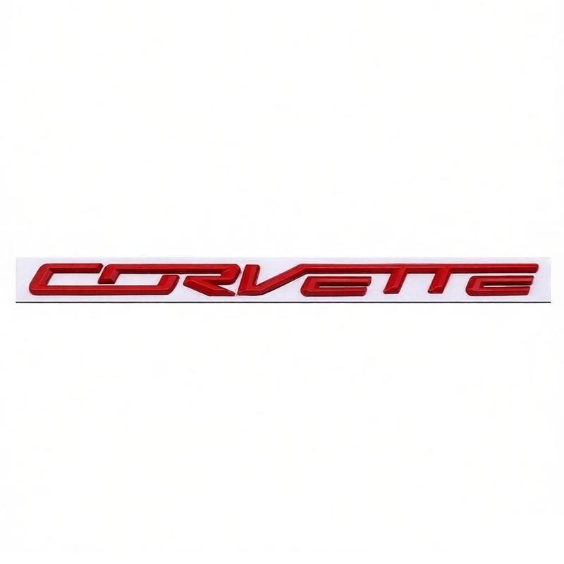 Для Chevrolet Corvette Логотип Задний Значок Металлическая Модифицированная Английская Буквенная Наклейка 3D Стикер 27.8x1.8см Автомобильный Задний Значок Украшение
