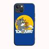 Чехол B-69 Jerry and Tom Black для Redmi 10A 10C 12C 13C 9A 9C 9T A3X Note 10 9 9S 10S iPhone 11 12 13 14 15 16 X XS Pro Max Mini 7 8 Plus XR