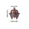 Антикварная ароматерапевтическая печь Мини Лотосовая печь в форме слоновьей ноги, Сплав для дома из сандалового дерева Тренога для благовоний Украшение печи