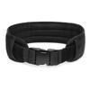 TRIWONDER Tactical Airsoft Belt with Molle for and DIY Belt, Belt, One-Touch System, Airsoft, Military, Work, Outdoors, (01 Black)