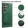 For Samsung Galaxy S24 Ultra S23 S22 Ultra Plus Leather Stand Magnetic Wireless Charging Phone Case Fall Prevention Phone Covers