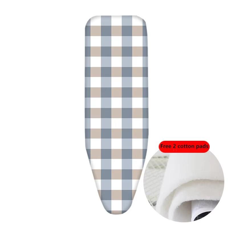 1 комплект чехлов и подкладок для гладильной доски класса люкс, в комплект входят 2 ватных диска (Гладильная доска в комплект не входит.)