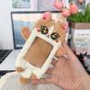 Document Case Animal Shape Cartoon Card Holder INS Cute Star Chasing Pendant Keychain Sweet Soft ID Credit Case Lady