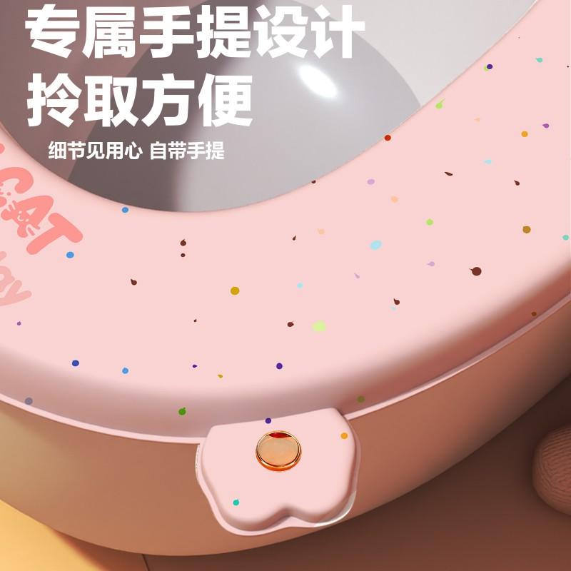 Reusable Thick Waterproof Toilet Seat Cover With Adhesive Backing 4mm Foam Padding Bear Shape All Season Use