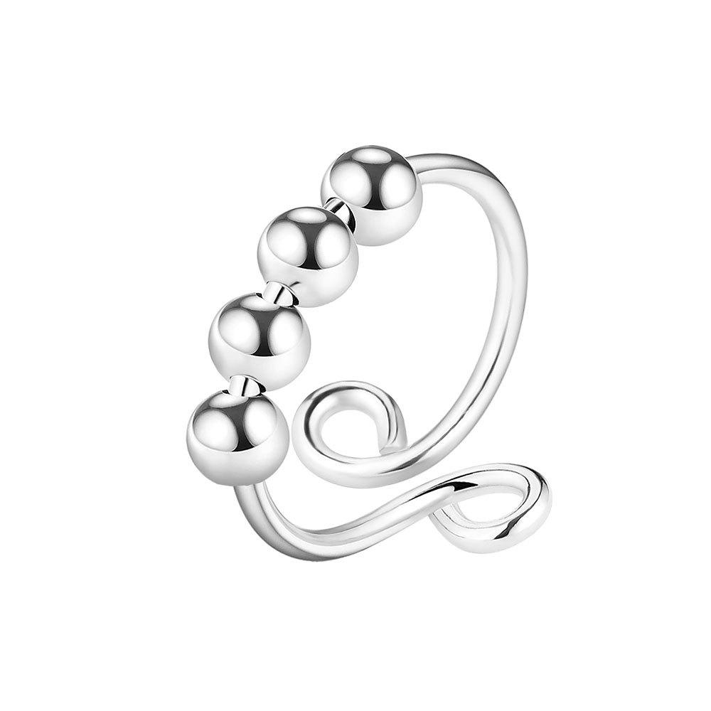 Высококачественное отличительное с персонализированным блестящим и блестящим кольцом Женское персонализированное вращающееся и регулируемое украшение для руки Модные тенденции на палец