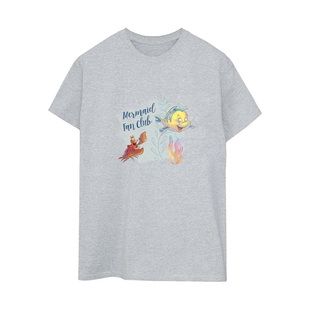 Disney Womens/Ladies The Little Mermaid Club Cotton Boyfriend T-Shirt