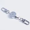 Retractable Key Holder Anti-theft Metal Easy-to-pull Buckle Rope Elastic Keychain Sporty Retractable Key Ring Nurse Accessories