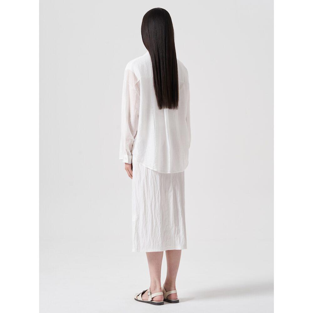 8SECONDS String Banding Skirt White (354727Mb31)
