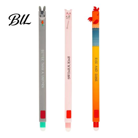 Kid-friendly Pen Farm Animal Erasable Gel Pens for Kids Cute Cartoon Cow Turkey Donkey Child Safe Pig Design Smooth Writing Easy Erase Fun School