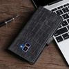 Кожаный чехол-книжка Samsung A40 с подставкой, рисунок под крокодила, совместим с Galaxy A03S