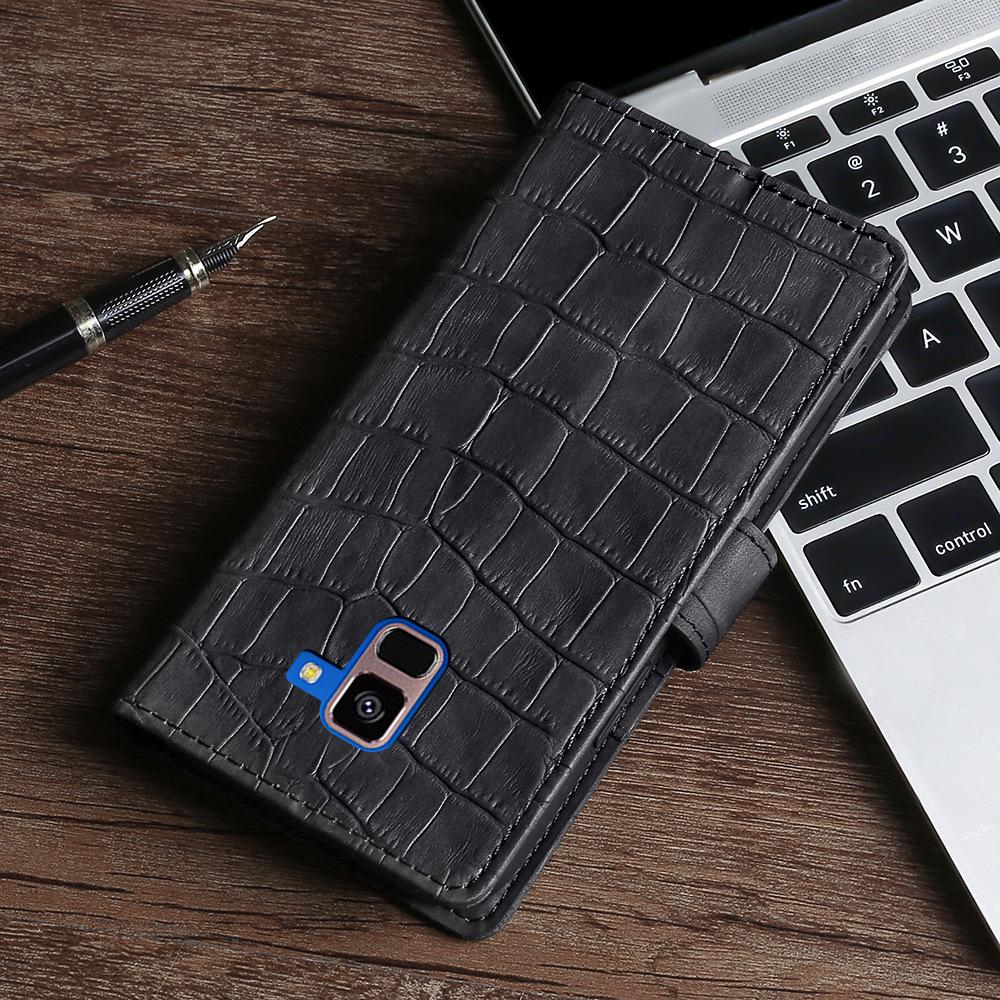 Кожаный чехол-книжка Samsung A40 с подставкой, рисунок под крокодила, совместим с Galaxy A03S