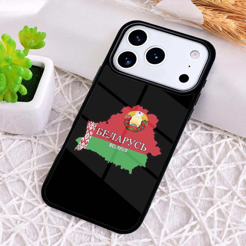 Мягкий чехол для телефона с флагом Беларуси для iPhone 17 Air 16 15 11 12 14 13 Pro Max Ударопрочный чехол