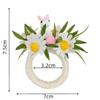 Reusable Bunny Napkin Holders Plastic Floral Napkin Buckles Easter Napkin Rings