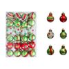 24pcs 3cm Christmas Tree Hanging Balls Shatterproof Xmas Tree Ornaments Holiday Festive